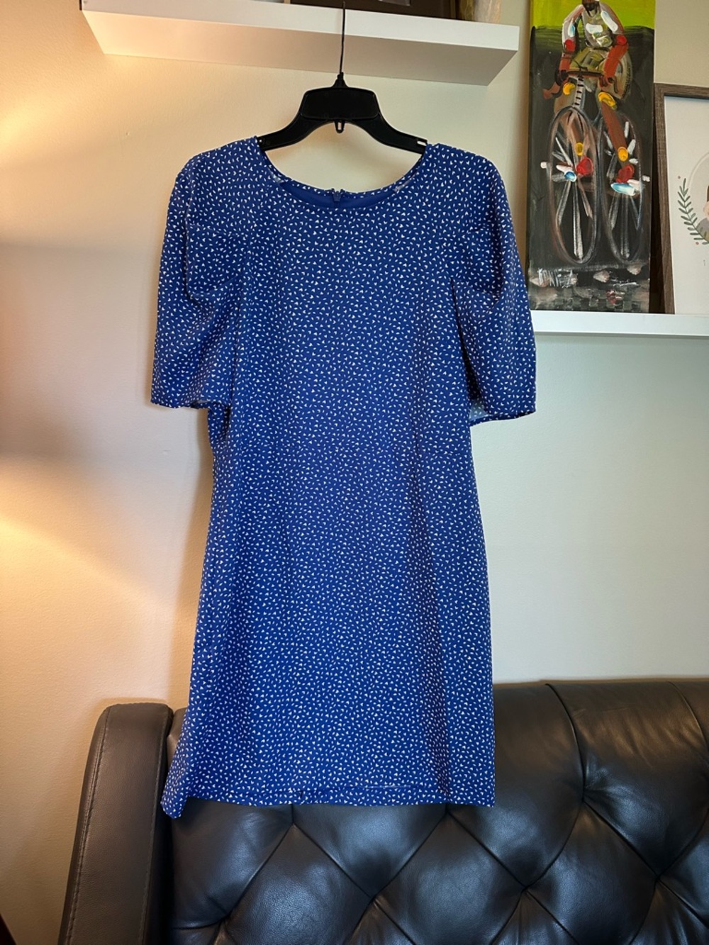 Blue and White Women’s Dress